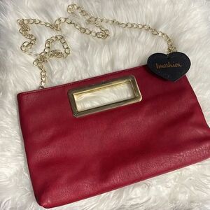 NWT Imoshion Women’s PU Leather Vegan Red Fashion Purse